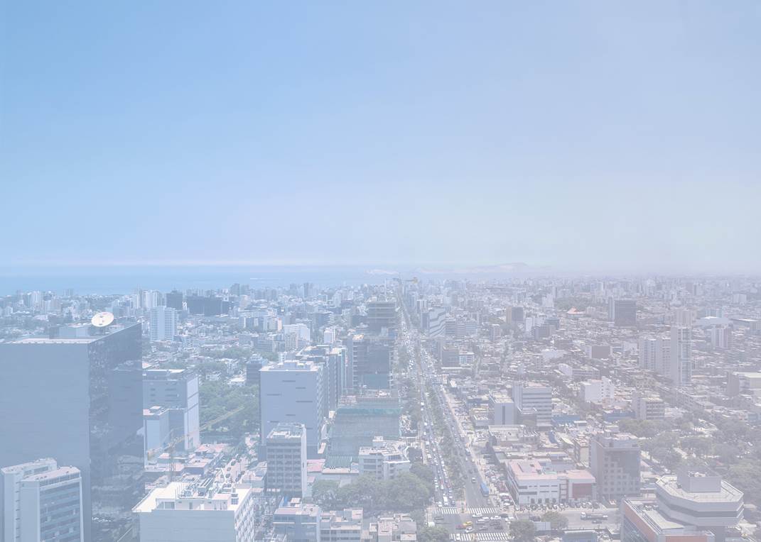 Low-poly faceted geometric render of a hazy coastal cityscape in pale teal and grey tones, conveying a calm, professional atmosphere